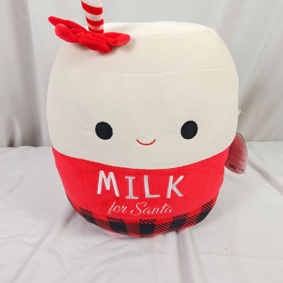 NWT Squishmallows Alten The Milk For Santa 14” Plush Plushie Christmas Holiday - Picture 1 of 9